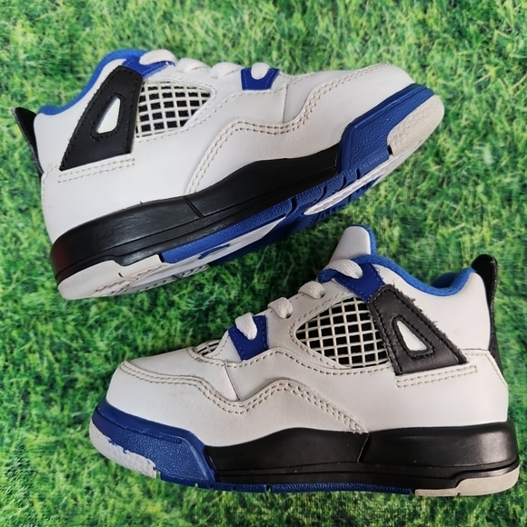 NIKE Air Jordan 4 Retro Motorsport 2017 Toddler Size 7C Cleanest Pair Here , fi - Picture 11 of 14